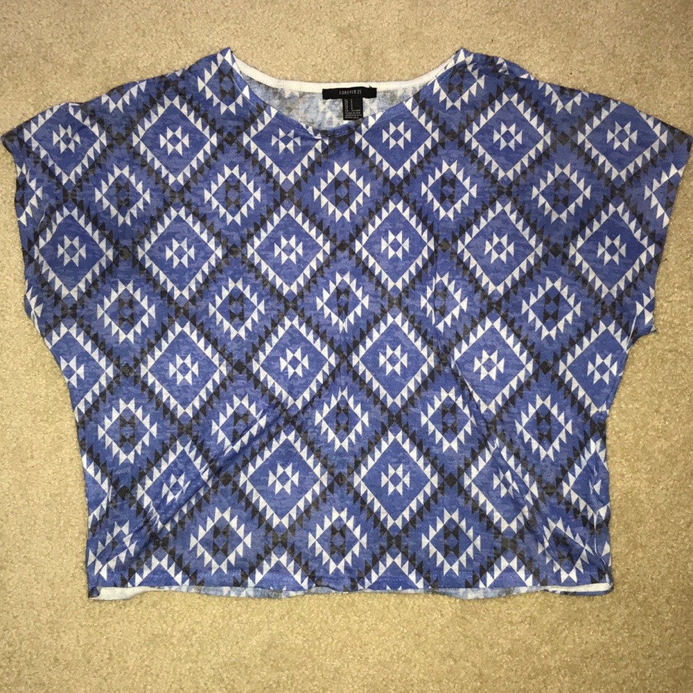 Geometric print small shirt